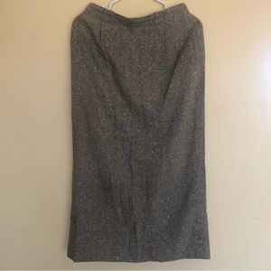 Vintage wool blend midi skirt